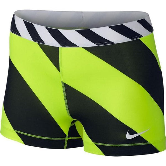 Nike Pro Shorts Volt Striped