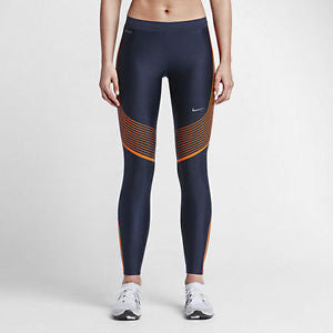 Nike Pro Speed Tights Navy Orange