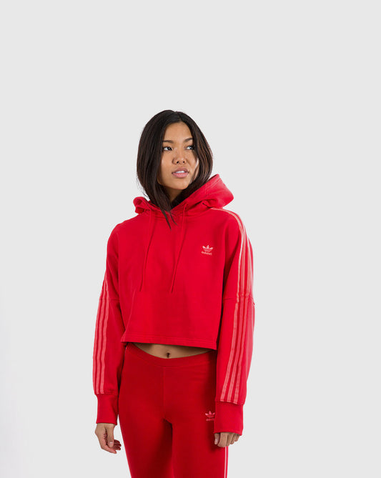 Adidas Cropped Hood Red Crop